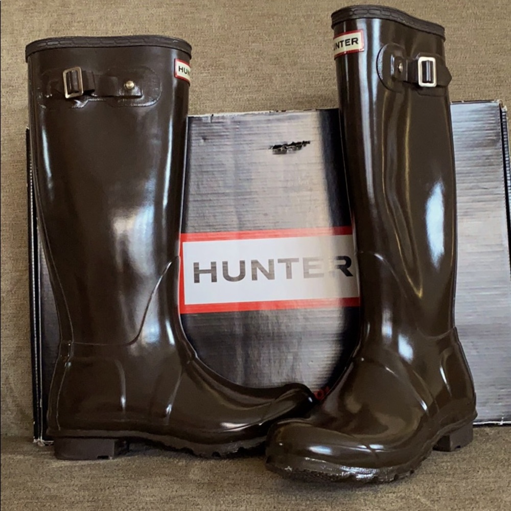 HUNTER Boots * Brown * Size 7